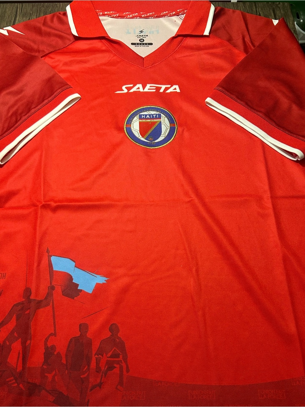 Saeta brand HAITI National Team Men's World Cup JERSEY Sz M,L,XL,2XL New w tags